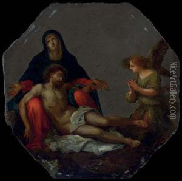 The Pieta Oil Painting - Claudio Ridolfi