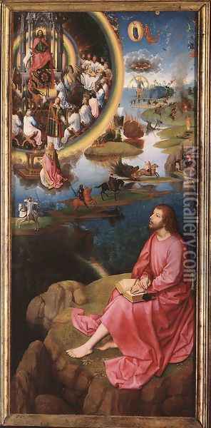 St John Altarpiece (right wing) 1474-79 Oil Painting - Hans Memling
