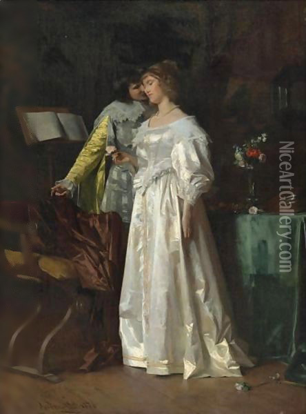 Lovers' Song Oil Painting - Federico Andreotti