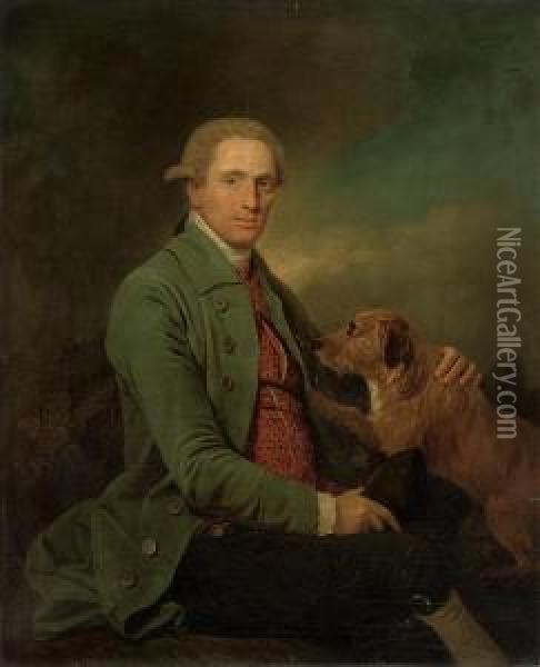 Portrait Of A Gentleman Oil Painting - Martin Ferdinand Quadal