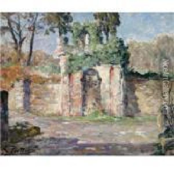 An Overgrown Gate In Summer Oil Painting - Evert Pieters