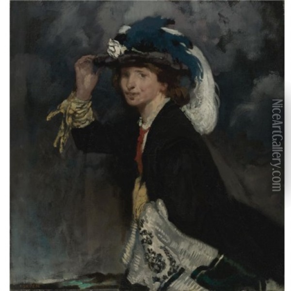 The Shower Oil Painting - Sir William Orpen