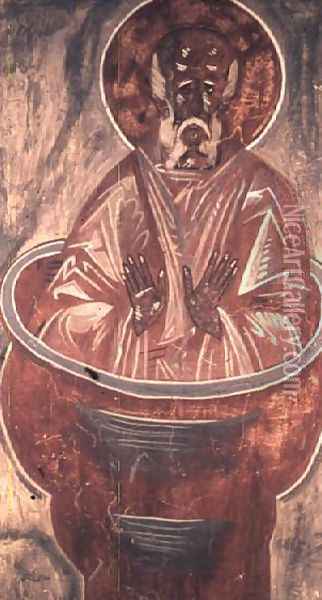 Stylite, 1378 Oil Painting - the Greek Theophanes
