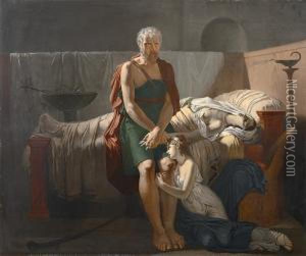 Leretour De Marcus Sextus Oil Painting - Baron Pierre-Narcisse Guerin