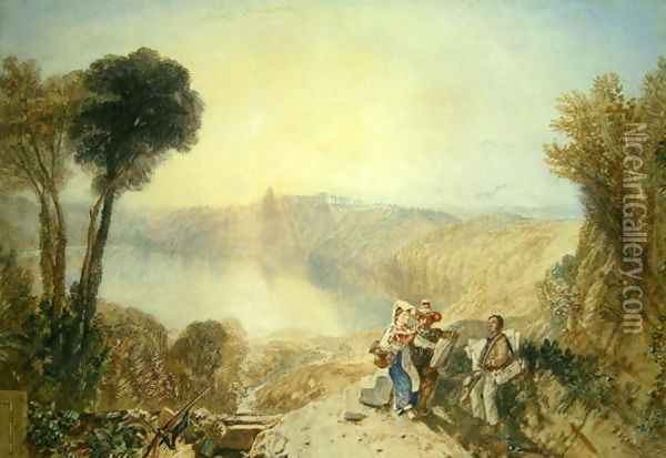 Lake Albano, c.1835 Oil Painting - Joseph Mallord William Turner