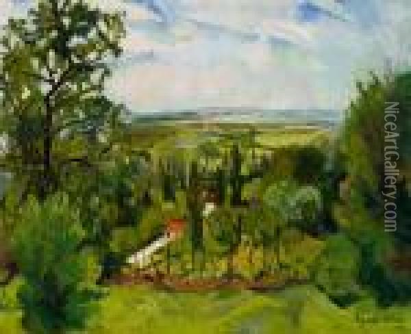 Paysage Oil Painting - Suzanne Valadon