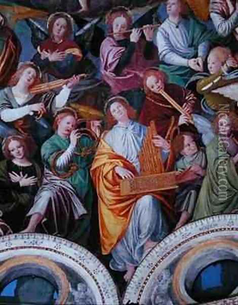 The Concert of Angels 12 Oil Painting - Gaudenzio Ferrari