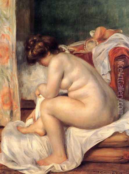 Woman After Bathing Oil Painting - Pierre Auguste Renoir