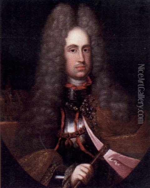 Portratt Forestallande Josef I, Kejsare Av Osterrike-ungern Oil Painting - Johann (Jan) Kupetzki