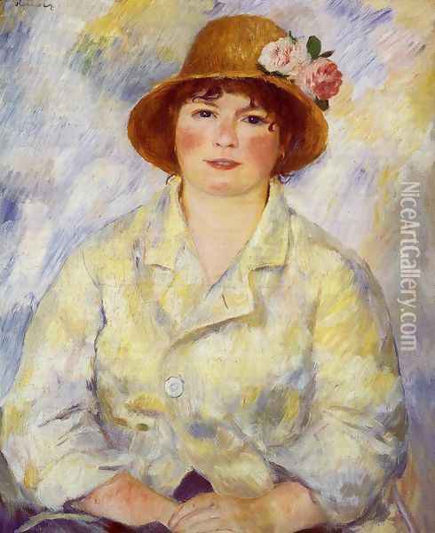 Aline Charigot (future Madame Renoir) Oil Painting - Pierre Auguste Renoir