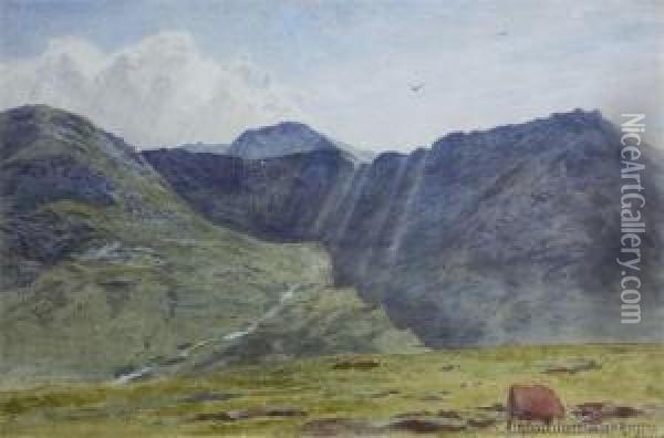 Glen Ross, Isle Of Arran Oil Painting - James Crowe Richmond