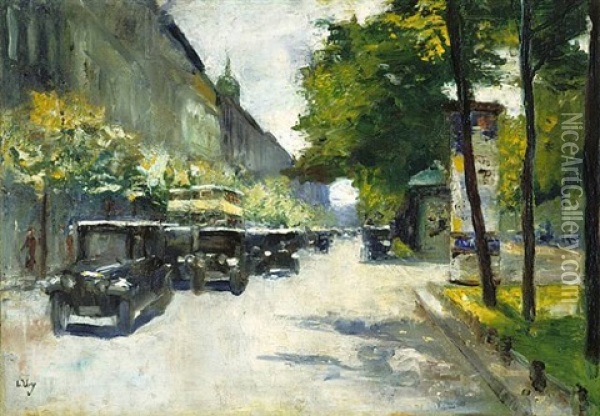 A Worcestershire Hop-garden Oil Painting - Lesser Ury