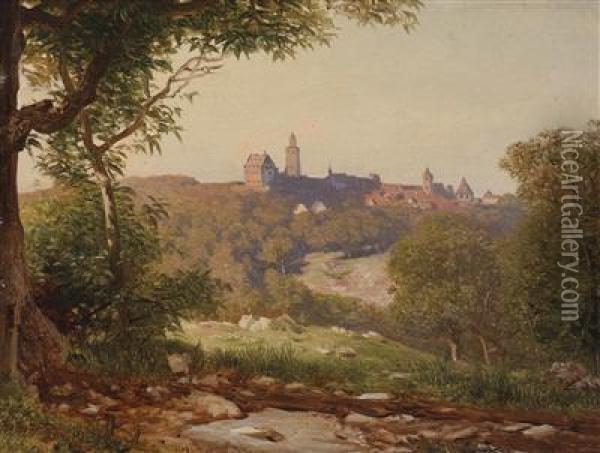 Scene Of Thuringen Oil Painting - Otto Reinhard Jacobi