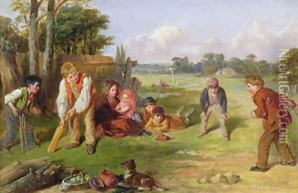 The Village Team Oil Painting - William Henry Knight