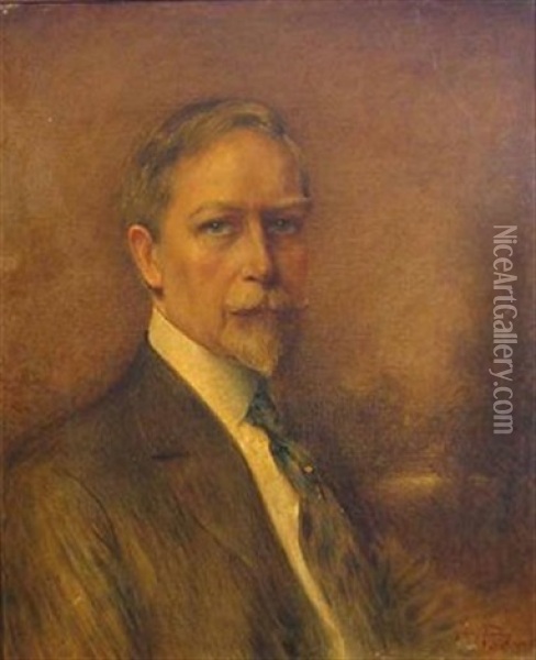 Self-portrait Oil Painting - Harry Finney