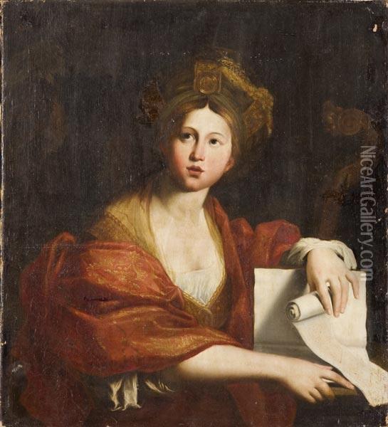 La Sibilla Cumana Oil Painting - Domenico Zampieri (Domenichino)