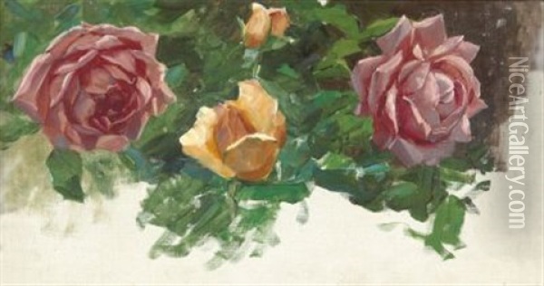 Rosen (study) Oil Painting - Alexander Max Koester