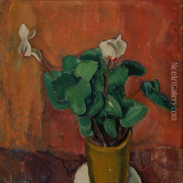 Still Life With Flowers Oil Painting - Ernst Zeuthen