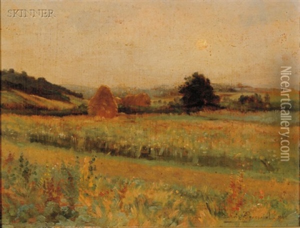 Quiet Meadow Oil Painting - Anatole Louis Toussaint