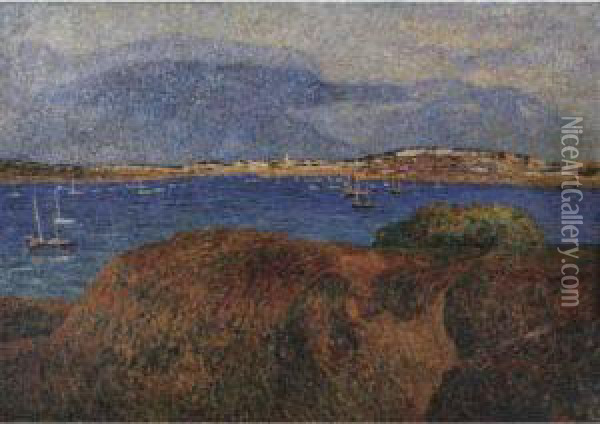 Port Navalo Oil Painting - Auguste Michel Colle