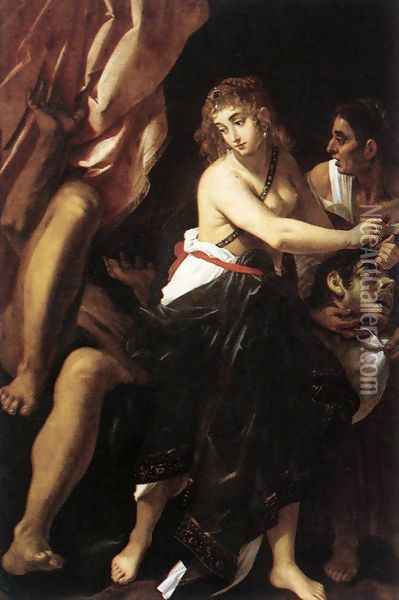 Judith and the Head of Holofernes 1608 Oil Painting - Giovanni Baglione