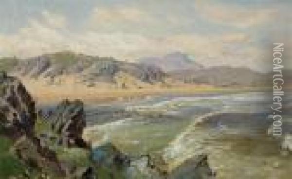 Beach And Sea Oil Painting - William Trost Richards