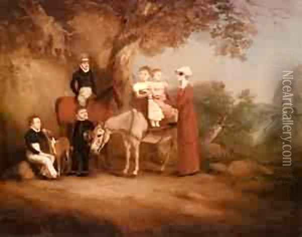 The Marriott Family Oil Painting - John Faulkner