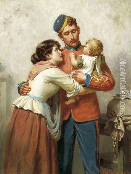 Coming home Oil Painting - Edwin Thomas Roberts