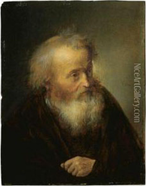 An Old Bearded Man Oil Painting - Gerrit Dou