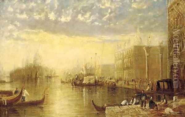 The entrance to the Grand Canal, Venice Oil Painting - Joseph Mallord William Turner
