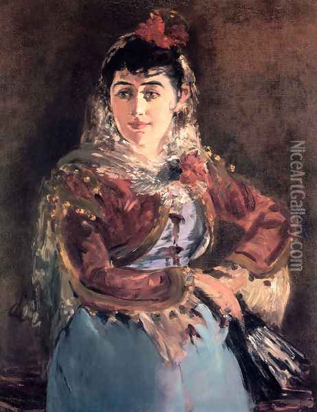Portrait of Émilie Ambre in the role of Carmen Oil Painting - Edouard Manet