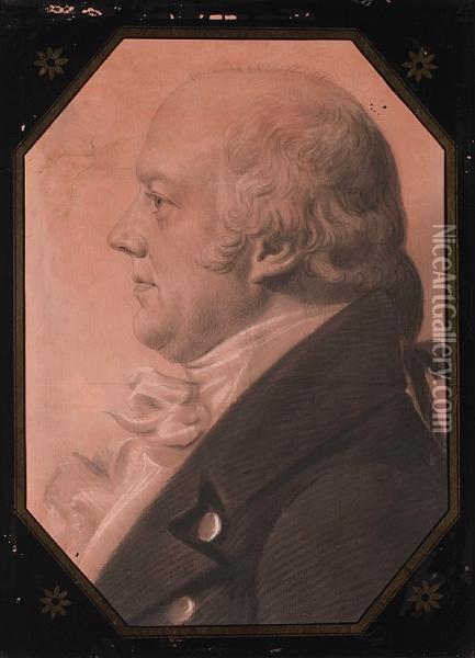 James A. Buchanan (1768-1840) Oil Painting - Charles B. J. Fevret De Saint-Memin