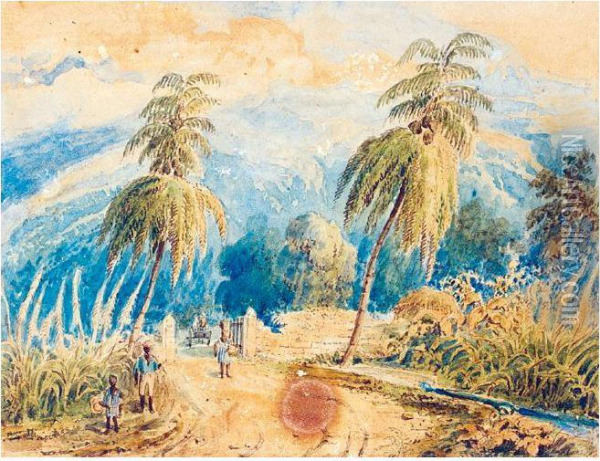 Constant Spring, Sugar Estados Near Kingston, Jamaica Oil Painting - Daniel Thomas Egerton