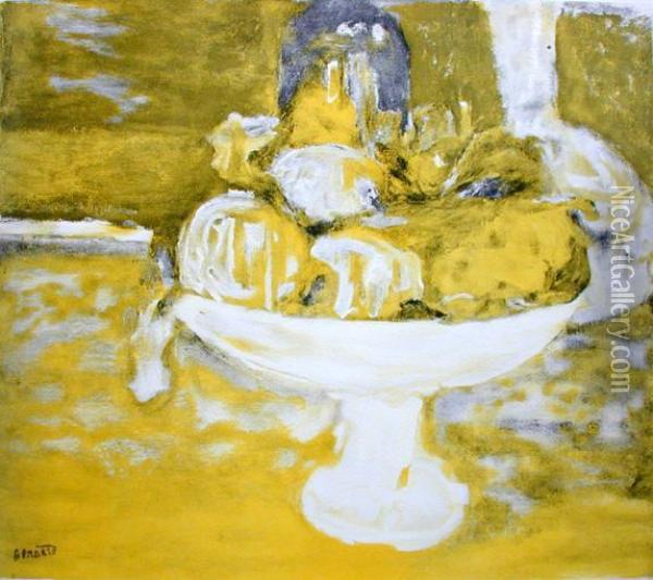 Obstschale Oil Painting - Pierre Bonnard