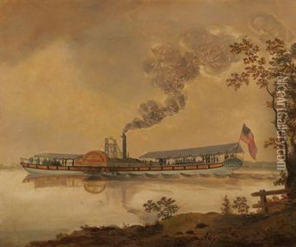 Philadelphia Or Old Sal Oil Painting - Charles B. Lawrence