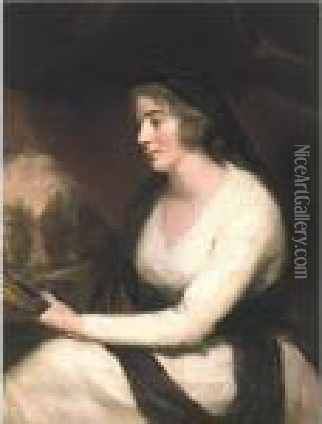 Portrait Of Mrs. Johnstone Oil Painting - Sir Henry Raeburn