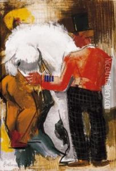 Circus Oil Painting - Vilmos Aba-Novak