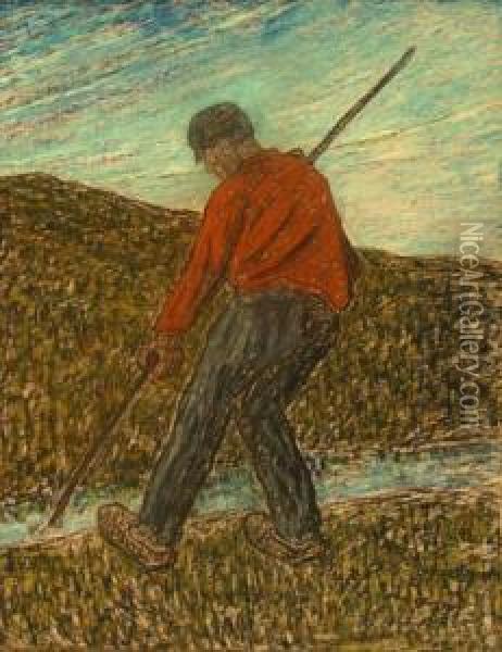 The Sower Van Gogh reproduction, hand-painted