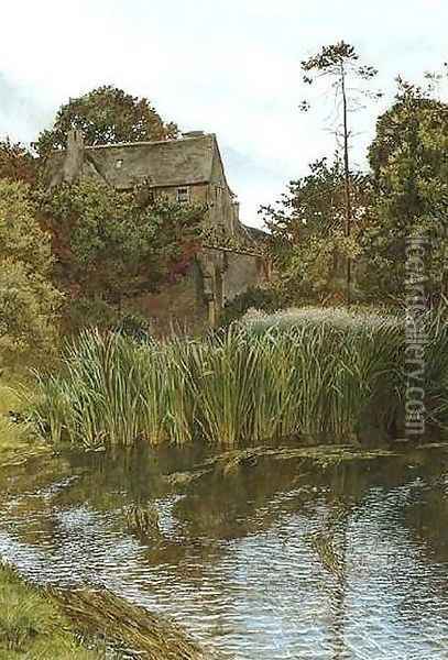 An Autumn Garden Oil Painting - John Byam Liston Shaw