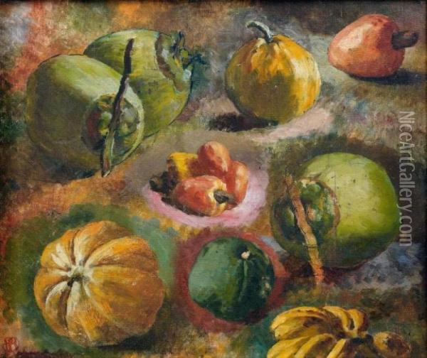 Composition Aux Fruits Exotiques Oil Painting - Pierre Bodard