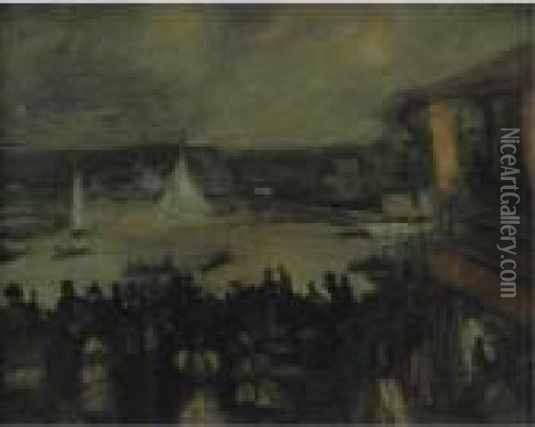 Sailing Boats - Paris Oil Painting - William Glackens