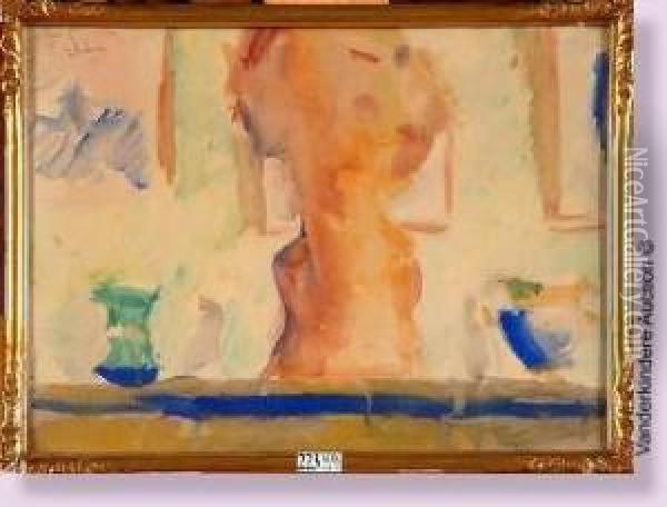 Buste Sur La Cheminee Oil Painting - Ferdinand Schirren