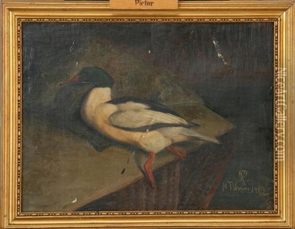 Nature Morte With Drake Oil Painting - Niels Peter Rasmussen