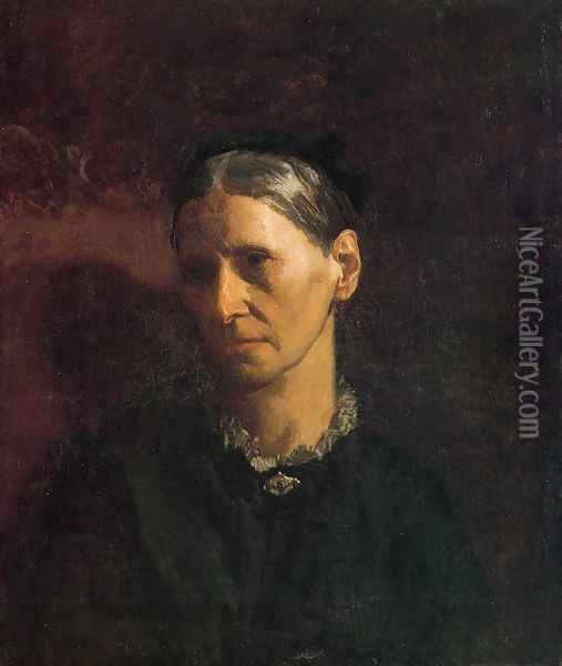 Portrait of Mrs. James W. Crowell Oil Painting - Thomas Cowperthwait Eakins