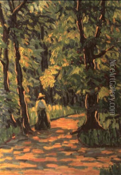 Im Park Oil Painting - Ernst Ludwig Kirchner