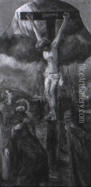 Kreuzigungsgruppe Oil Painting - Benedict Masson