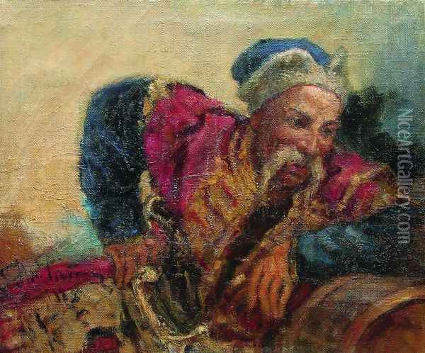 Ataman Ivan Dmitrievich Sirko Oil Painting - Ilya Efimovich Efimovich Repin
