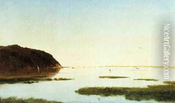 View of the Shrewsbury River Oil Painting - John Frederick Kensett