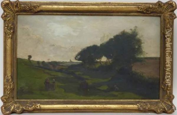  Le Vallon  Oil Painting - Louis Robert Antral