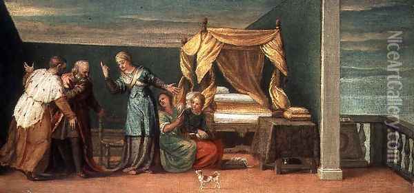 Judith Receiving the Ancients of Bethulia Oil Painting - Paolo Veronese (Caliari)